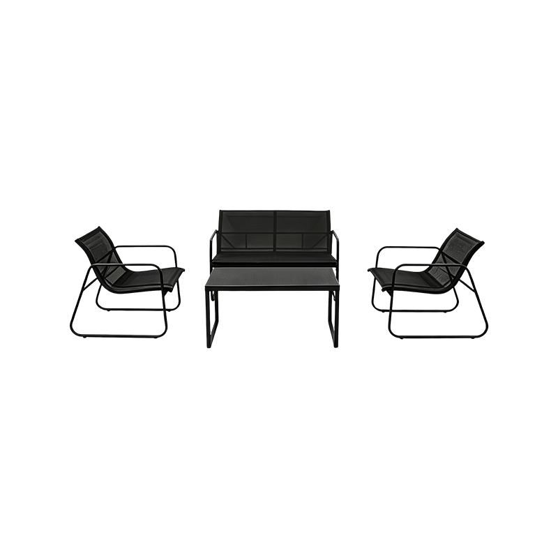 4PCS Steel Frame Garden Furniture Set Weather Resistant