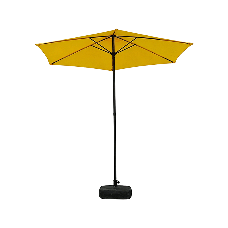Outdoor Patio Shade Umbrella Yellow Canopy Design