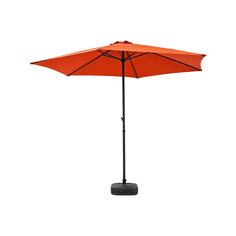 Outdoor Garden Umbrella Red 6 Ribs Patio Use