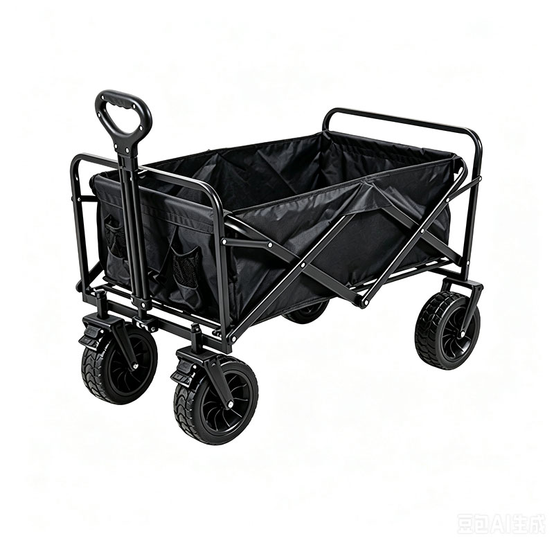 Heavy Duty Outdoor Camping Wagon Wide Wheels